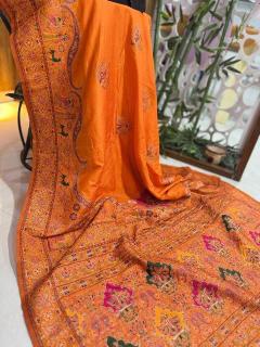 Akshara soft rajwadi pashmina silk wholesale saree suppliers in india