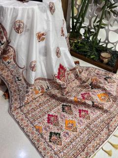 Akshara soft rajwadi pashmina silk wholesale saree suppliers in india