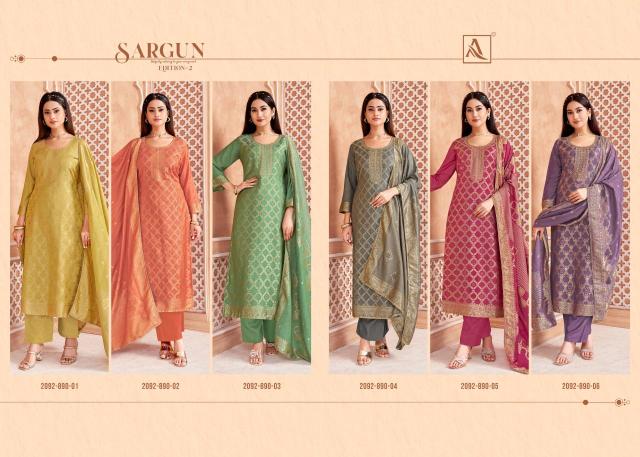 Alok suit sargun 2 Dress materials manufacturers in delhi