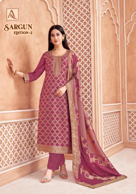 Alok suit sargun 2 Dress materials manufacturers in delhi