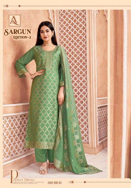 Alok suit sargun 2 Dress materials manufacturers in delhi