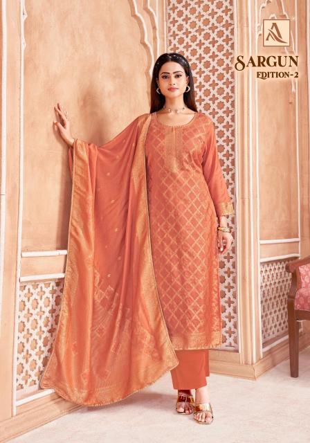 Alok suit sargun 2 Dress materials manufacturers in delhi