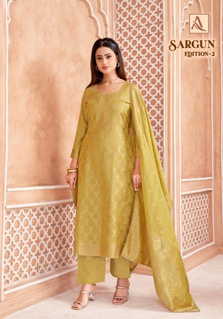 Alok suit sargun 2 Dress materials manufacturers in delhi