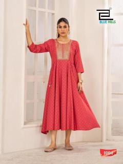 Blue hills golden duck Kurti wholesale market in India