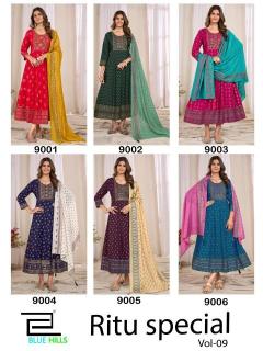 Blue hills ritu special vol 9 ladies kurti wholesale in india