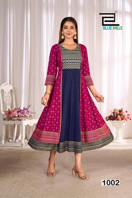 Blue hills trisha wholesale kurtis in surat with price