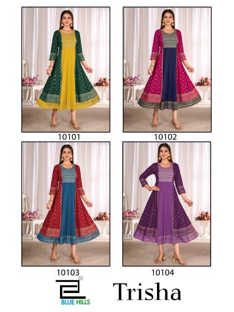 Blue hills trisha wholesale kurtis in surat with price