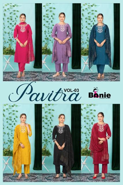 Bonie pavitra vol 3 kurti wholesale suppliers in india