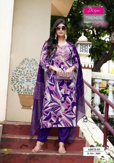 Diya trends aditi vol 3 wholesale kurti manufacturers in ahmedabad with price list