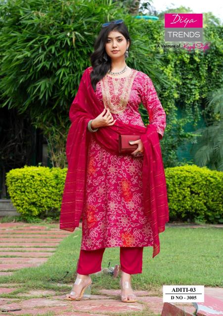 Diya trends aditi vol 3 wholesale kurti manufacturers in ahmedabad with price list