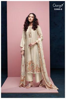 Ganga chiara 3866 wholesale dress materials in hyderabad with price