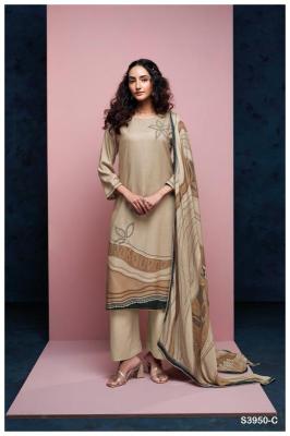 Ganga inika 3950 wholesale dress materials in mumbai with price