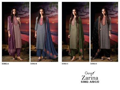 Ganga zarina 3882 Wholesale dress material suppliers in Kolkata