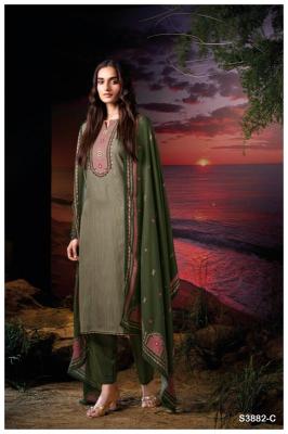 Ganga zarina 3882 Wholesale dress material suppliers in Kolkata