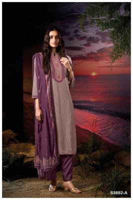 Ganga zarina 3882 Wholesale dress material suppliers in Kolkata