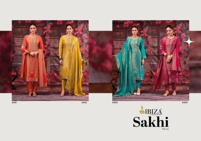 Ibiza sakhi vol 14 wholesale dealers for dress materials in delhi