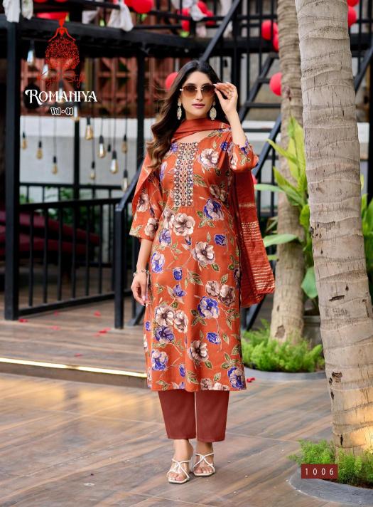 Kajal style romaniya vol.1 kurti wholesale market delhi