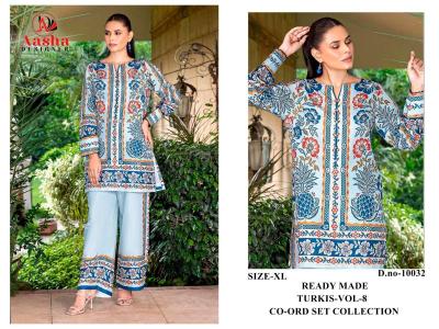 Karma aasha turkis vol 8 coord set Wholesale Kurti supplier