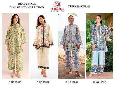 Karma aasha turkis vol 8 coord set Wholesale Kurti supplier