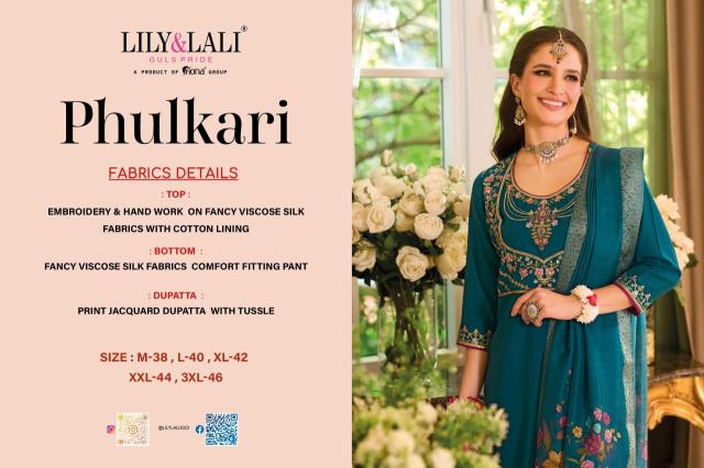 Lily & lali phulkari  surat kurti market wholesale price list