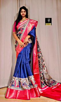 Malhar trendy Italian silk indian wholesale saree market