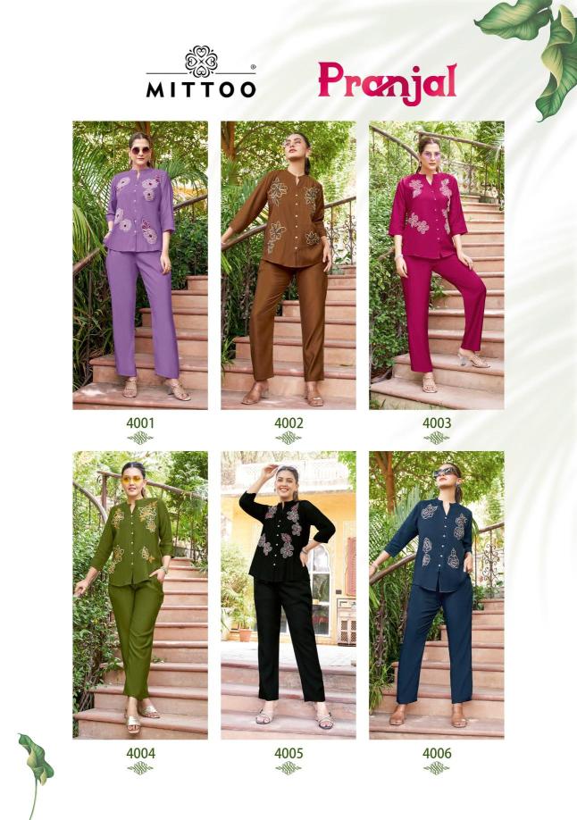 Mittoo pranjal coord set surat india wholesale market