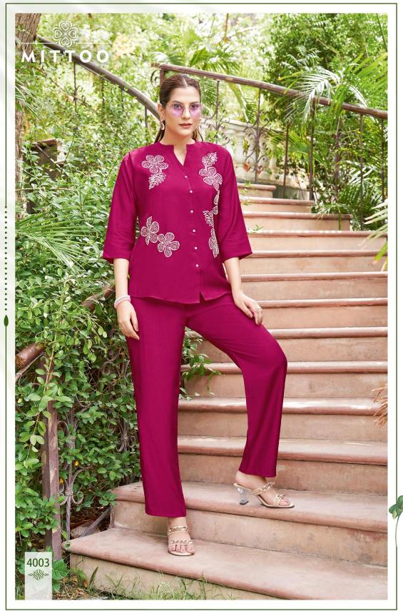 Mittoo pranjal coord set surat india wholesale market