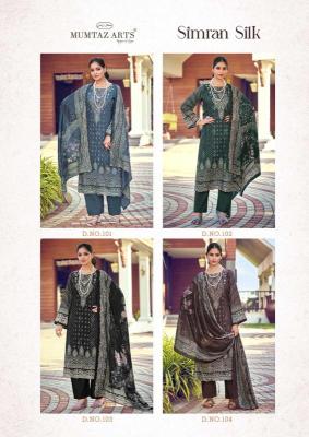 Mumtaz arts simran silk dress material wholesale ahmedabad