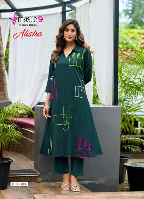 Mystic9 alisha vol 2 coord set best wholesale kurti manufacturers in kolkata