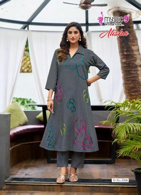 Mystic9 alisha vol 2 coord set best wholesale kurti manufacturers in kolkata