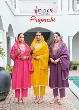 Mystic9 priyanshi vol 1 wholesale kurti in surat market