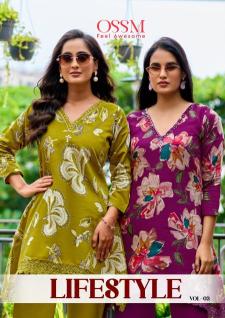 Ossm lifestyle vol 3 coord set kurti wholesale bangalore