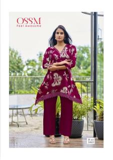 Ossm lifestyle vol 3 coord set kurti wholesale bangalore