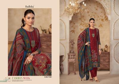 Radhika azara beauty silk 5 delhi dress material wholesale market