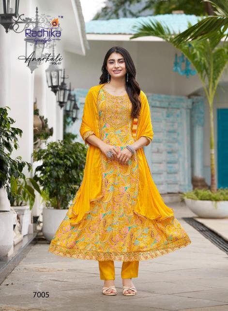 Radhika lifestyle anarkali vol 7 wholesale kurti manufacturers in ahmedabad with price