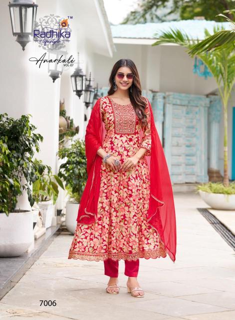Radhika lifestyle anarkali vol 7 wholesale kurti manufacturers in ahmedabad with price