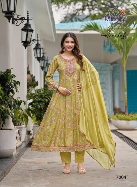 Radhika lifestyle anarkali vol 7 wholesale kurti manufacturers in ahmedabad with price