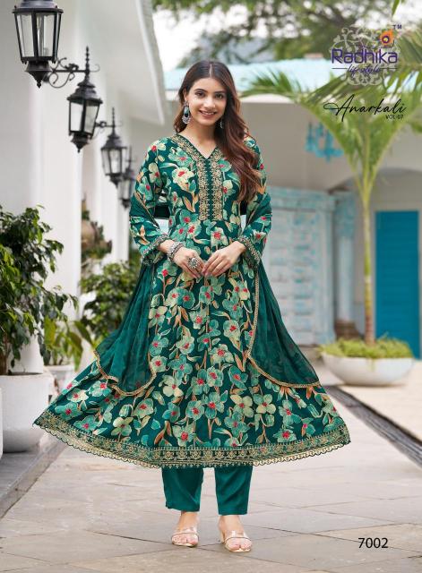 Radhika lifestyle anarkali vol 7 wholesale kurti manufacturers in ahmedabad with price