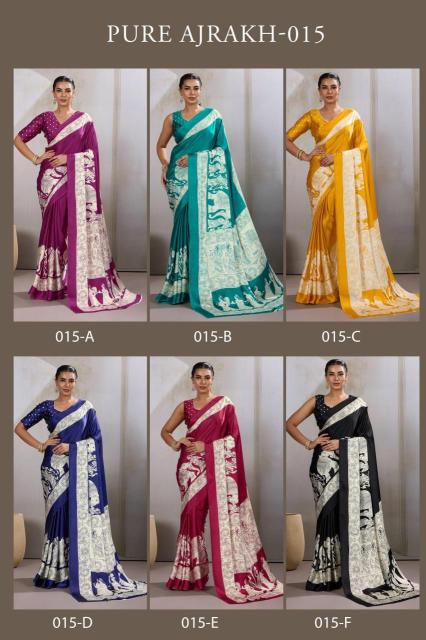 Rajtex pure ajrakh 015 best wholesale saree shop in india