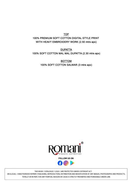 Romani needle wonder vol 3 Dress material manufacturers in Kolkata