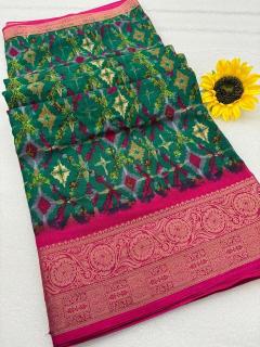 Shorya ajrakh gold print wholesale saree manufacturers in mumbai