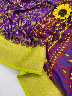 Shorya ajrakh gold print wholesale saree manufacturers in mumbai