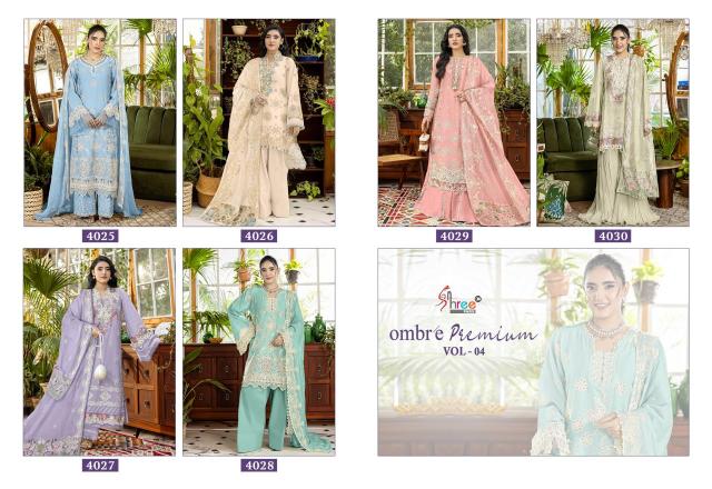 Shree fabs ombre premium vol 4 unstitched salwar kameez wholesale market in kolkata