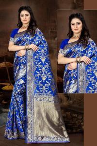 Triveni FF-40 banarasi silk wholesale indian saree