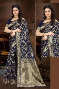 Triveni FF-40 banarasi silk wholesale indian saree