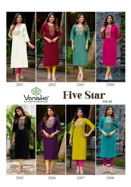 Vaniska five star vol 2 ladies kurti wholesale market in ahmedabad