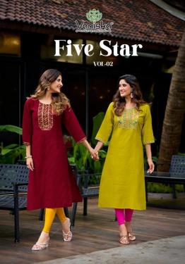 Vaniska five star vol 2 ladies kurti wholesale market in ahmedabad