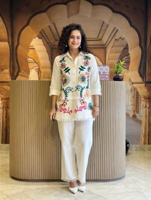 Adhya fully embroidered coord sets Kurti wholesale distributors