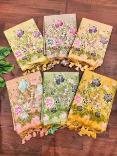 Akshara beautiful tissue silk Wholesale Saree market in Delhi