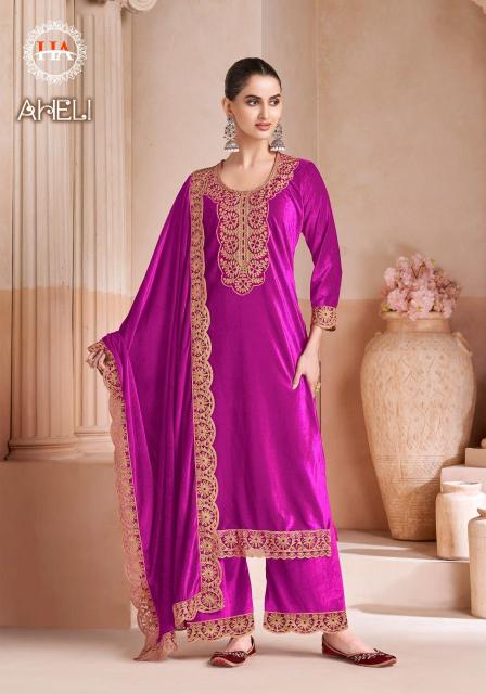 Alok suit aheli Designer dress material manufacturers